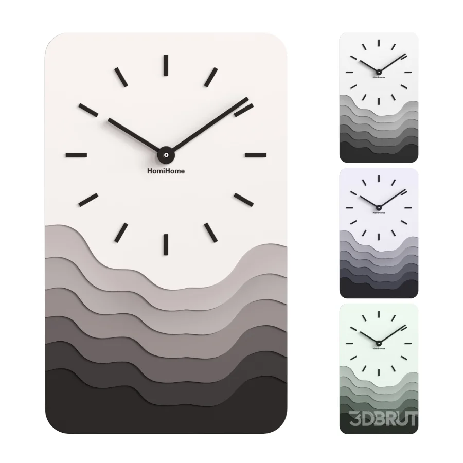 HomiHome Modern Design Wall Clock Image 1