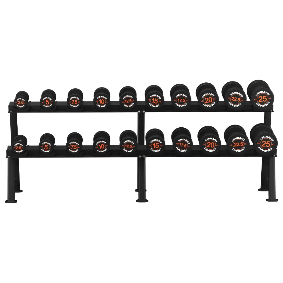 Mirafit_Rubber_Dumbbell_Set Image 2