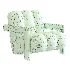 Modern Arm Chair with Square Arm - Thumbnail 6