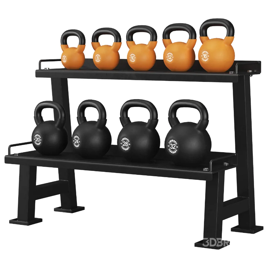 Mirafit_Kettlebell_Set_&_Weight_Rack Image 7