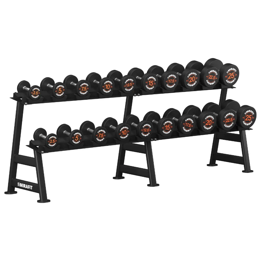 Mirafit_Rubber_Dumbbell_Set Image 1