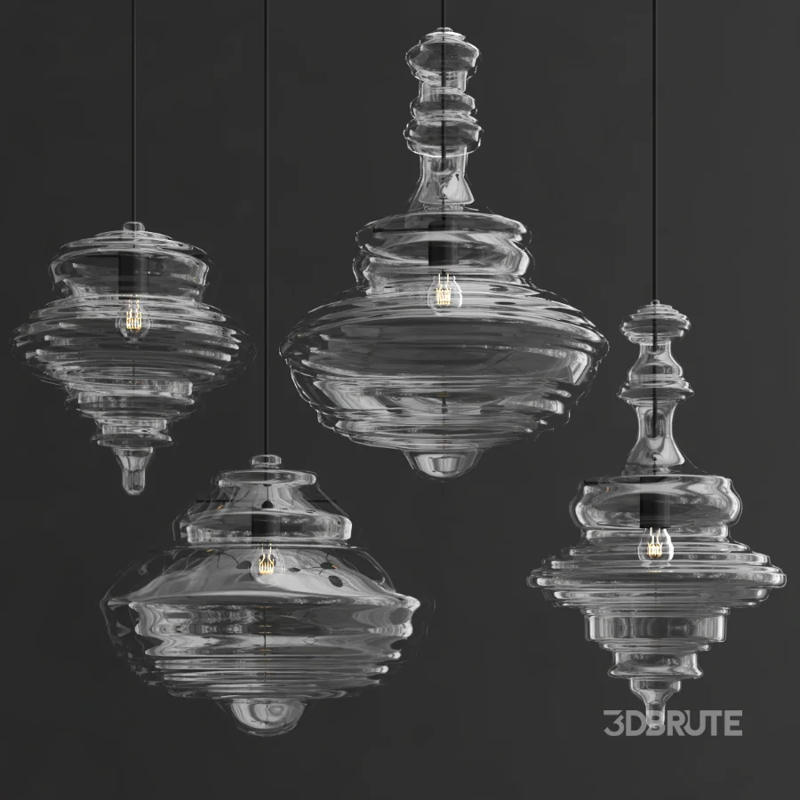 GLASS SUSPENSION PENDANT LAMP Image 3