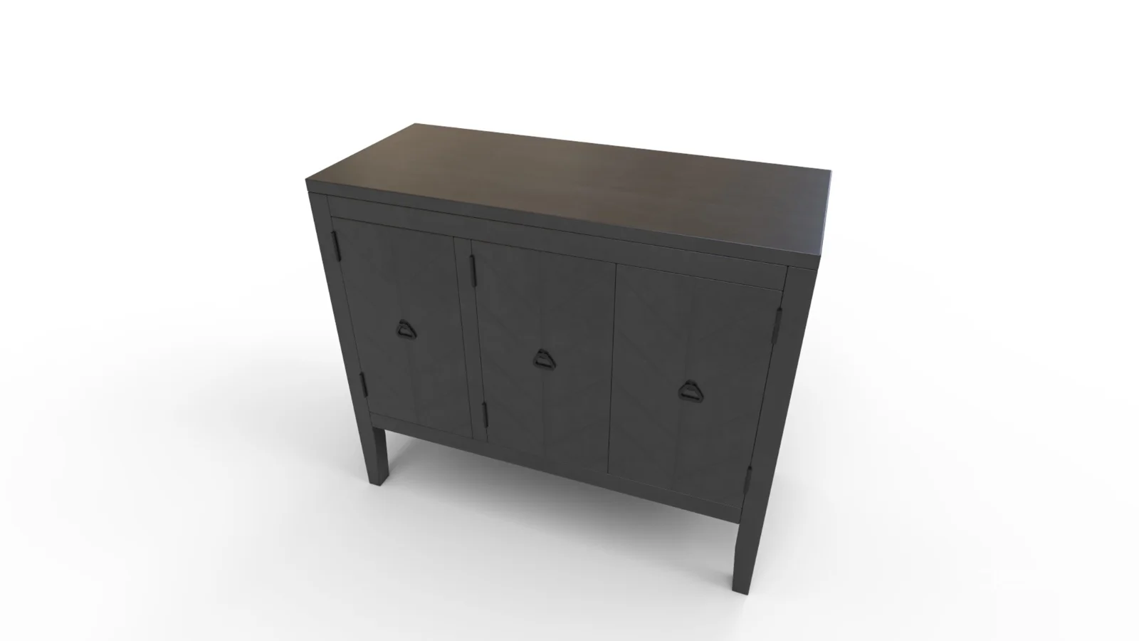 TallSolidWood Door Accent Cabinet Image 5
