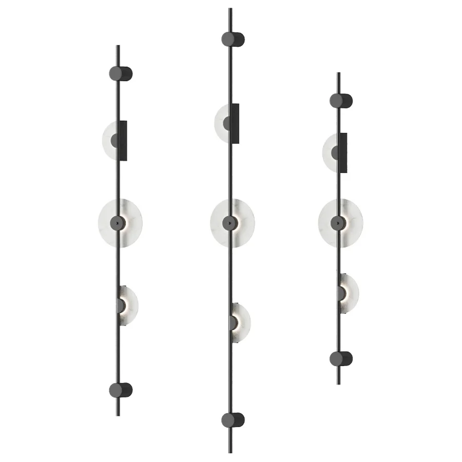 Alabaster Wall Sconce Black by Dekoor Image 4