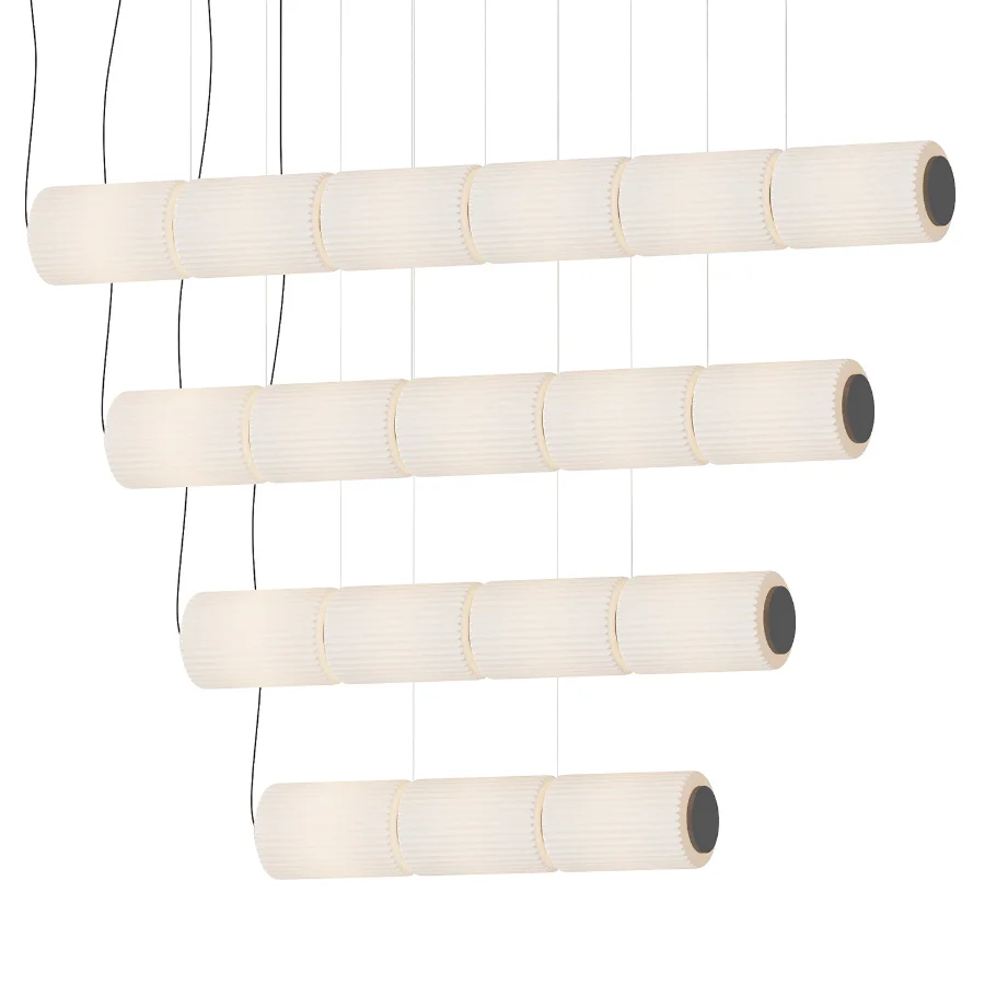 Column Ivory Horizontal Pendant Lamp Image 1