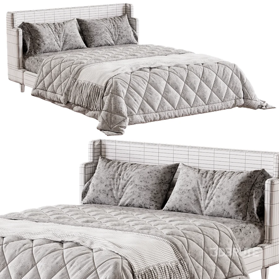 Julia Fabric Queen Bed Image 5