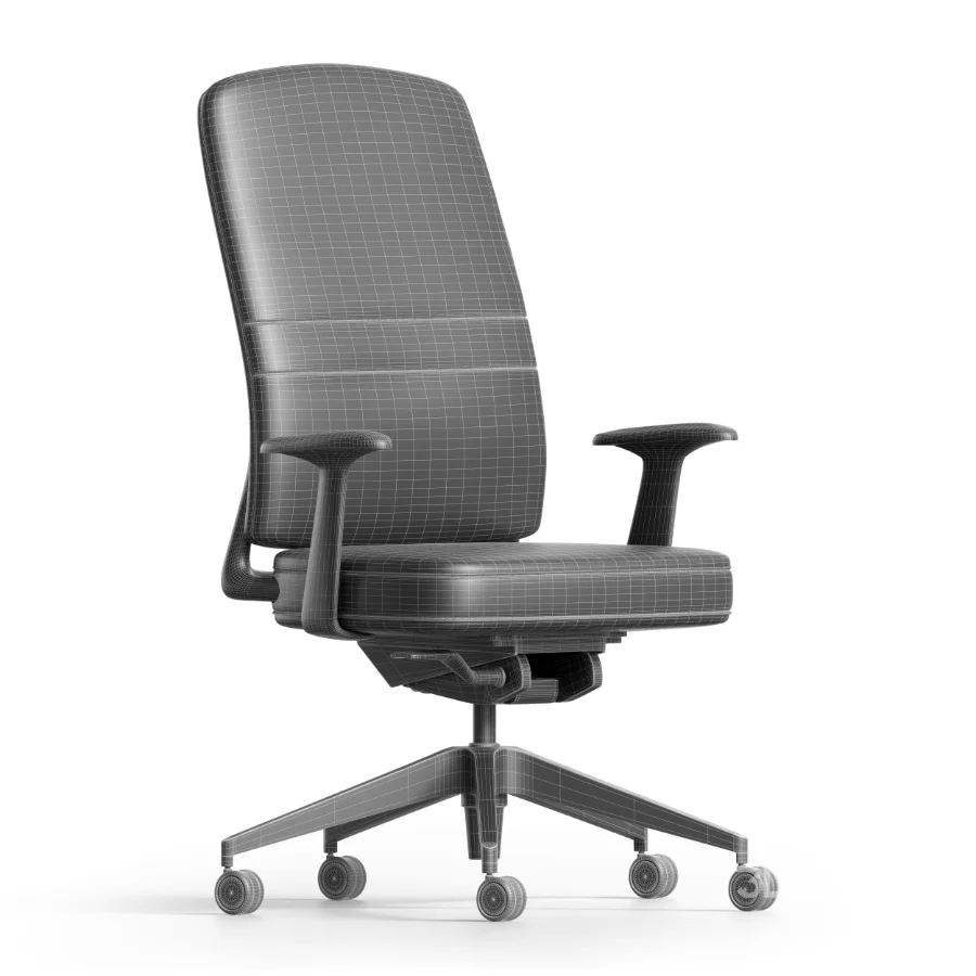 LEATHER-COVERED COMPUTER CHAIR Image 6