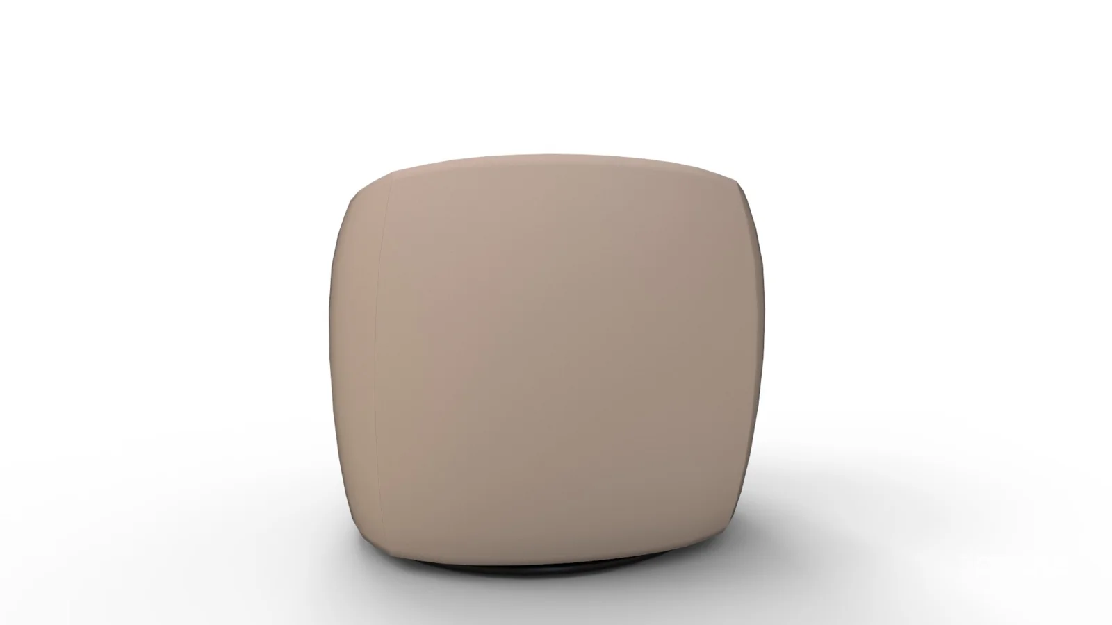 Tub Swivel Chair Sand Velvet Image 1