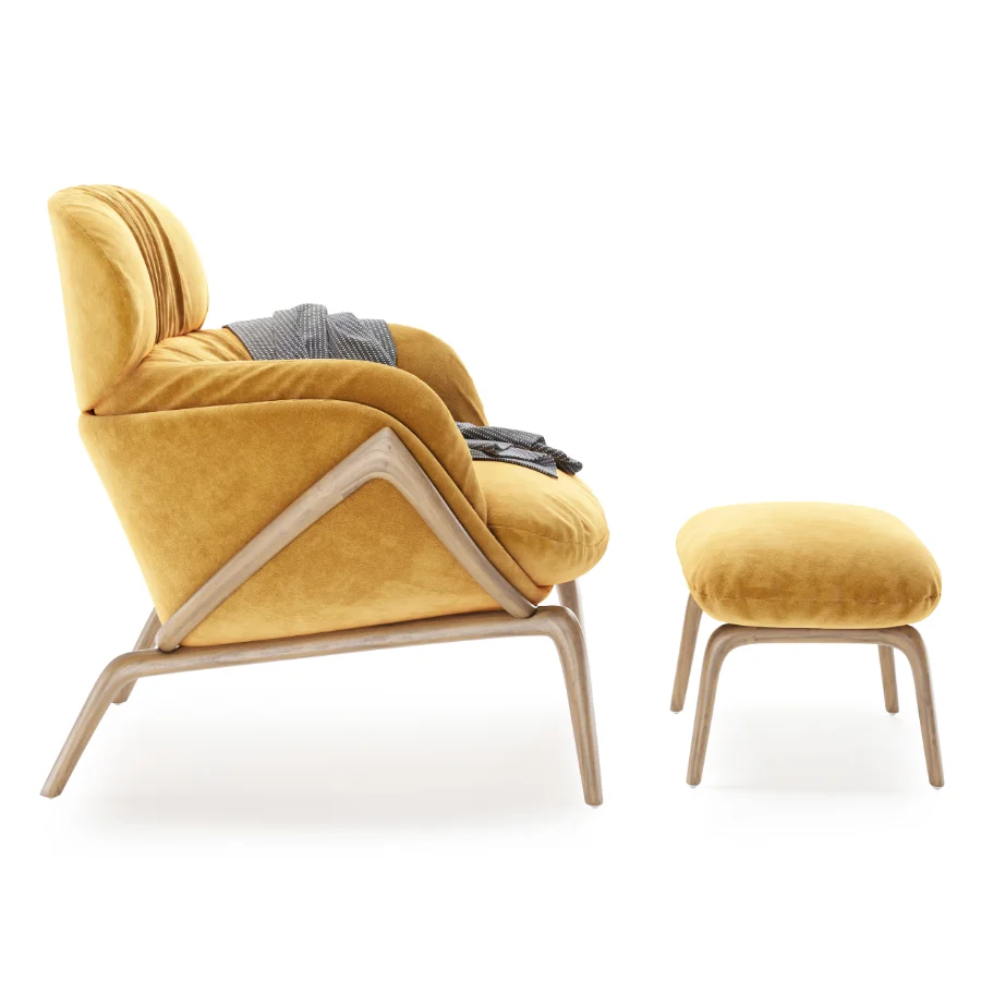 Elysia 101 Lounge Chair & Nino Ottoman Image 3