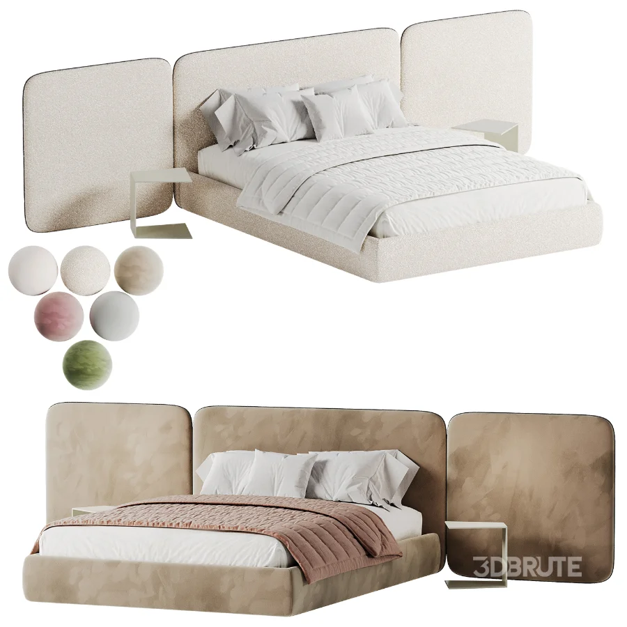 Modern Double Bed 02 Image 7