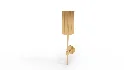 FLUTED GOLD WALL SCONCE - Thumbnail 3