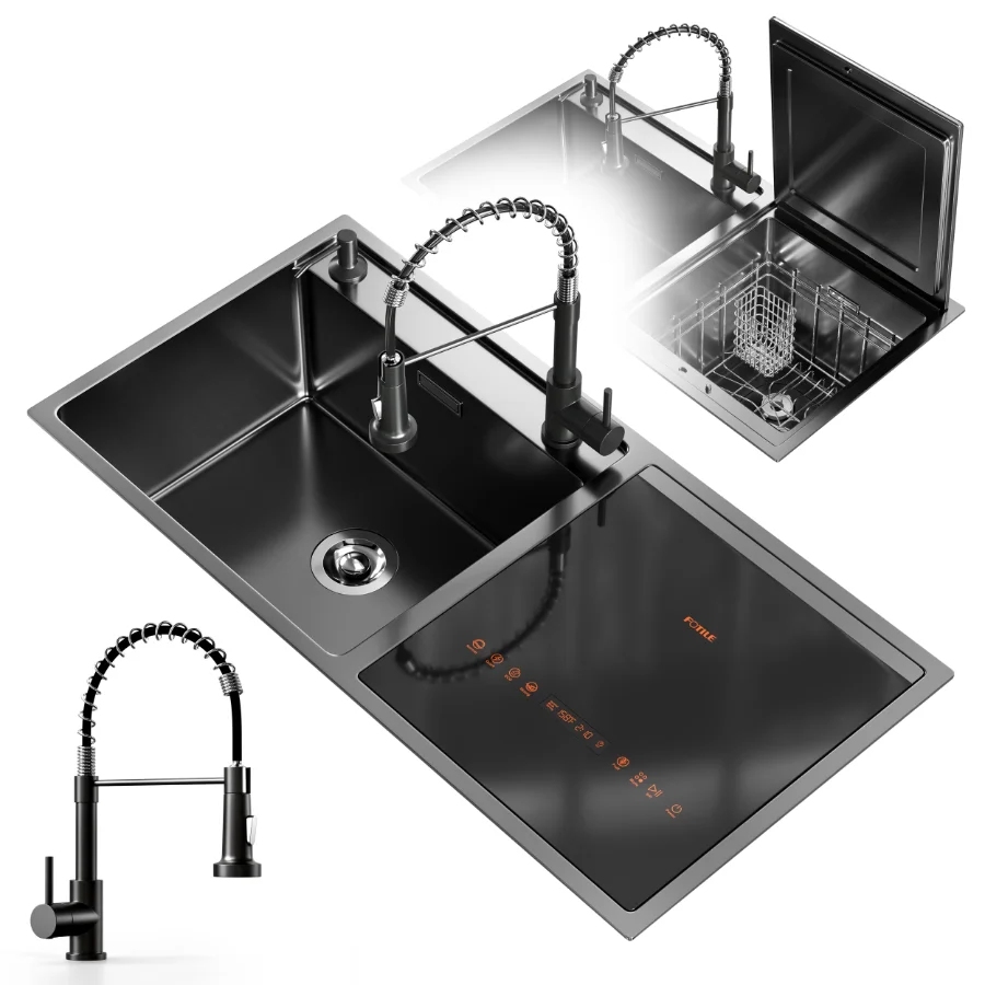 Sink Equipped With Dishwasher Image 7