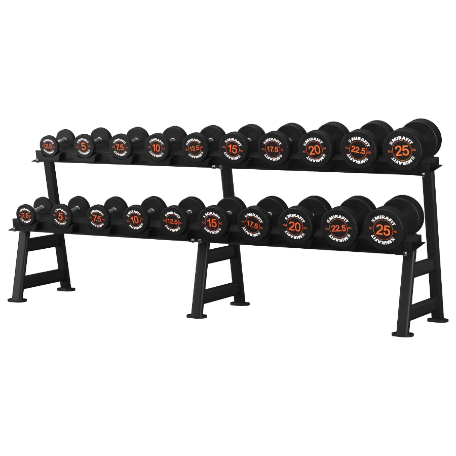Mirafit_Rubber_Dumbbell_Set Image 5
