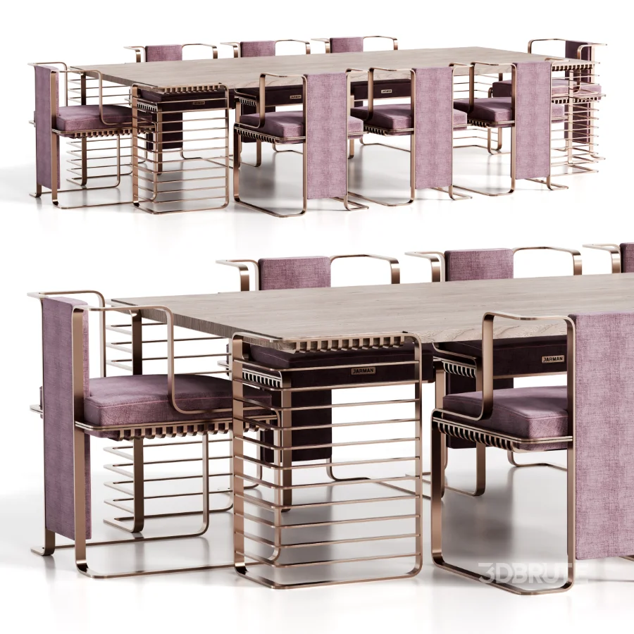 JARMAN DINING TABLE AND CHAIR Image 2