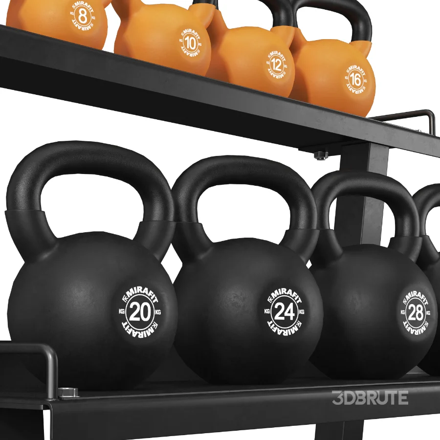 Mirafit_Kettlebell_Set_&_Weight_Rack Image 4