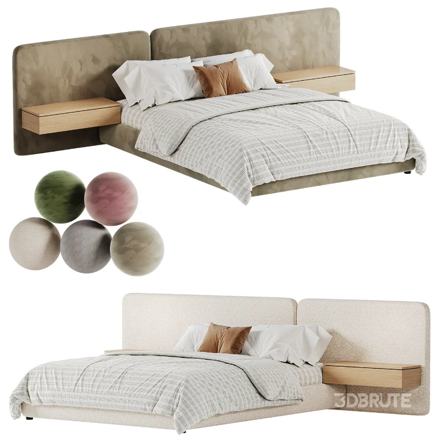 Modern Double Bed 05 Image 6