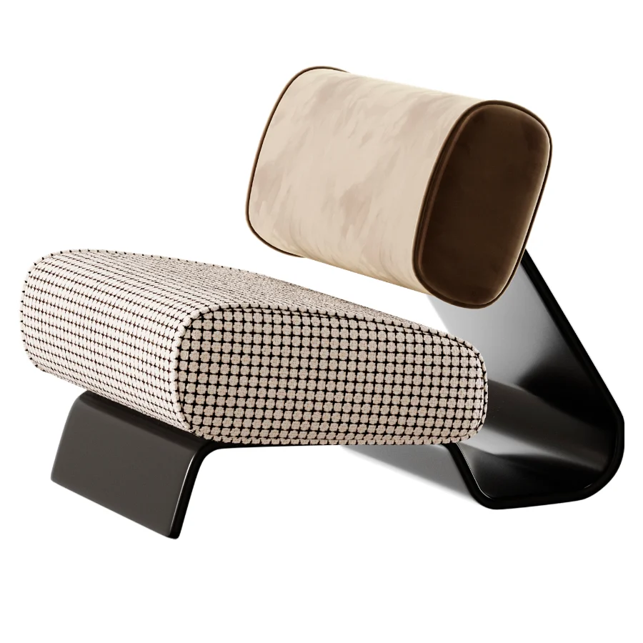 Fabric Lounge Chair Image 4