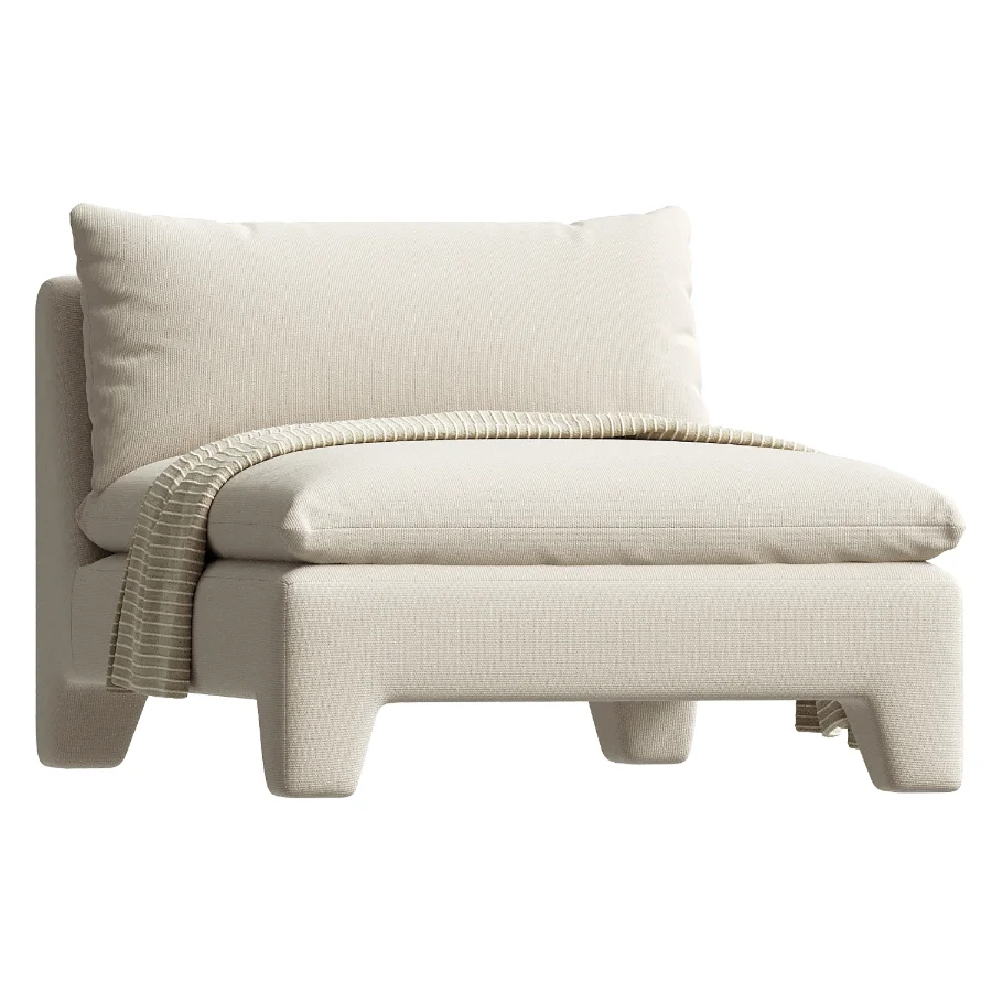 ESTELLE CHAISE CREAM Moes Home Collection Image 2