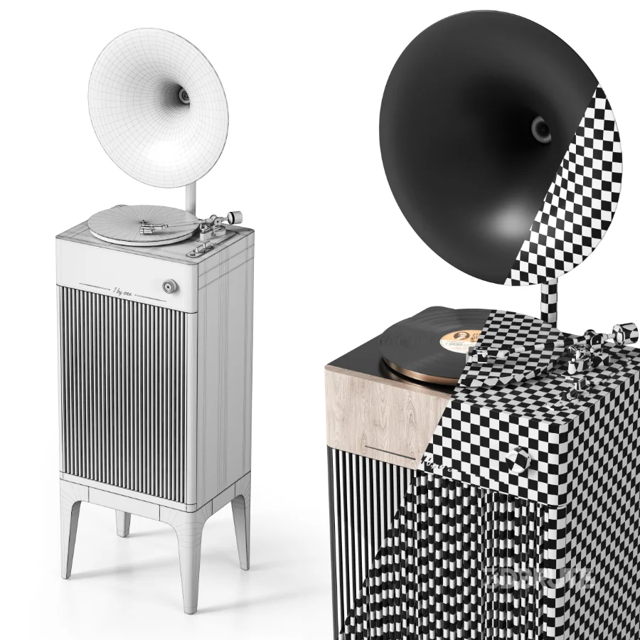 1 BY ONE Gramophone Table Image 7