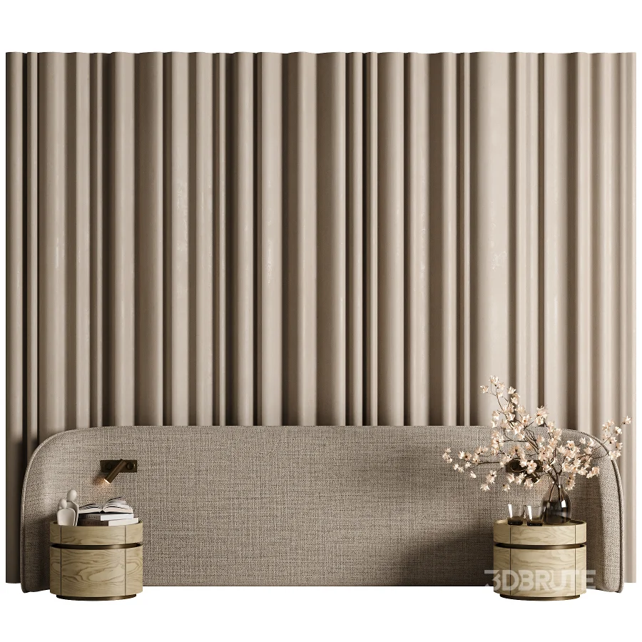 Organic Headboard Set07 Image 1