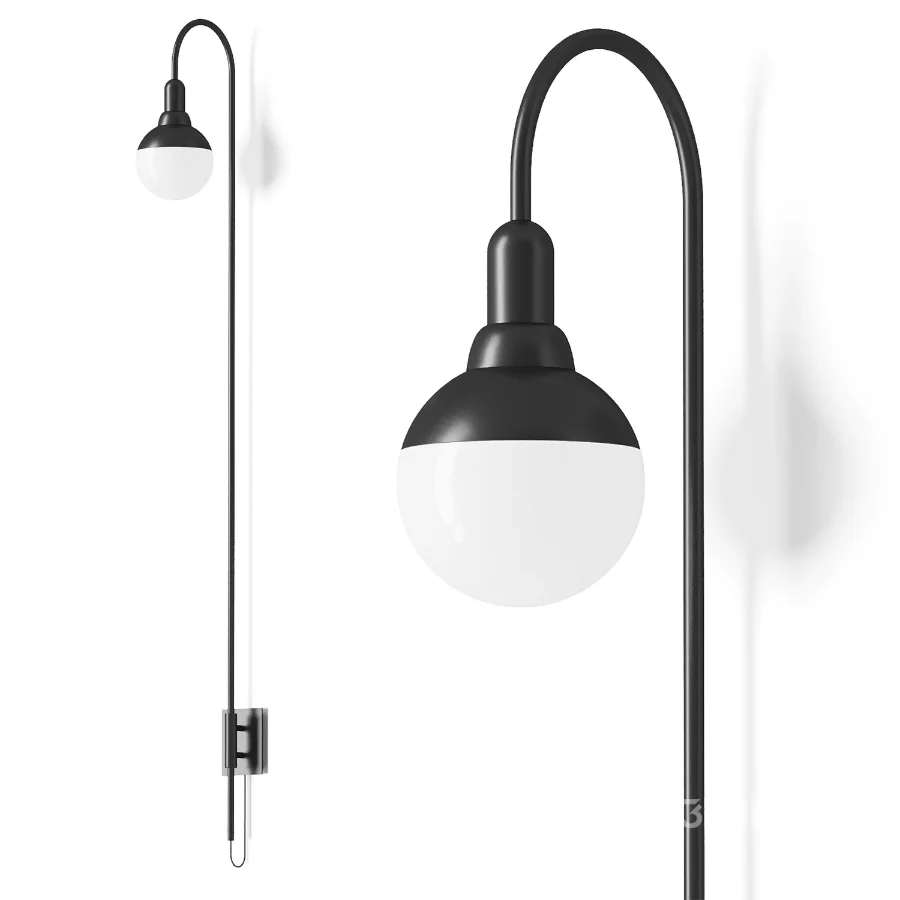 Helmet curve wall lamp by Aromas Image 2