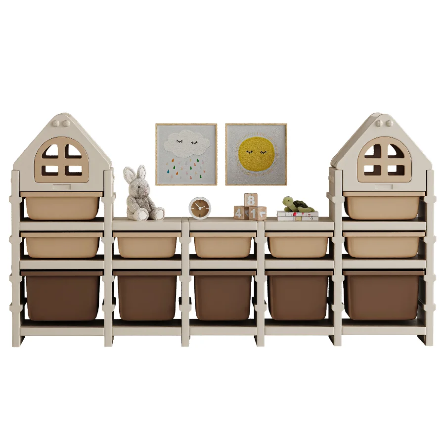 Toy Rack PTSTW12CL 12 drawers-Toy shelving Image 5