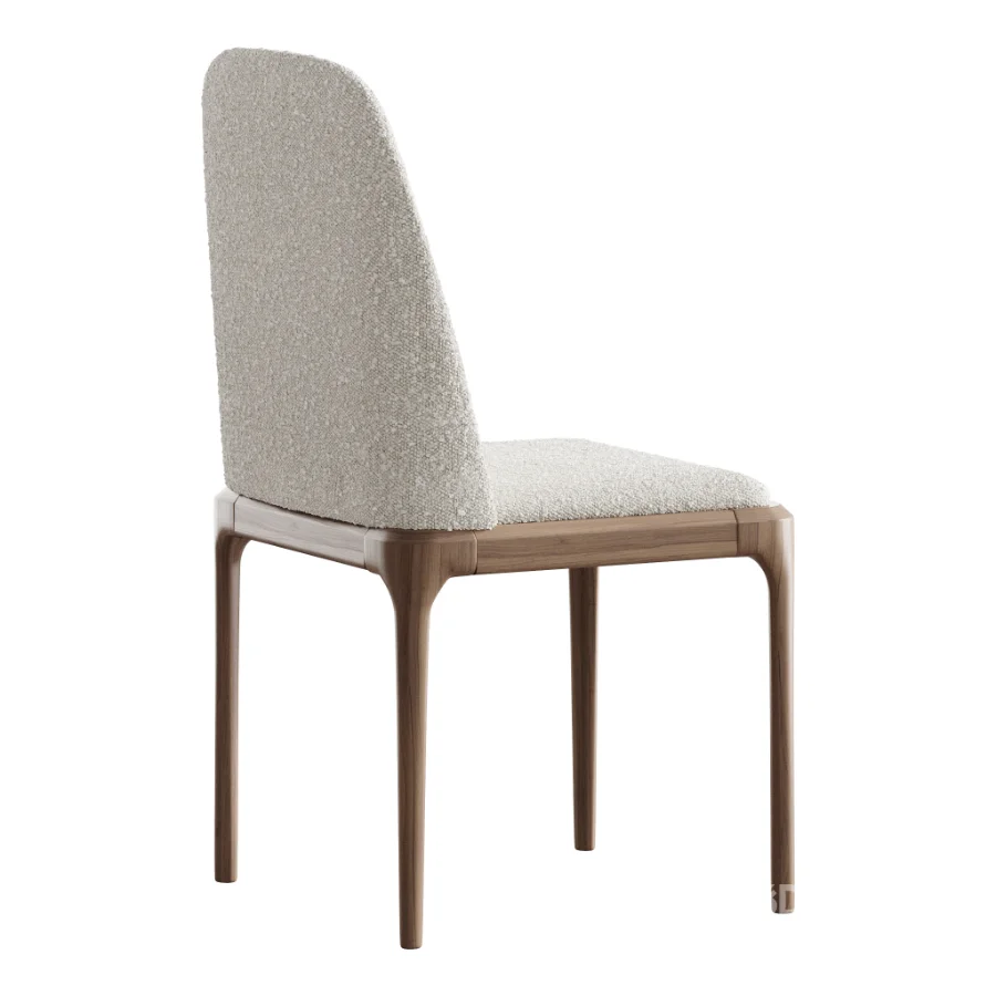 Leather Scandinavian Restaurant Side Chair Image 6