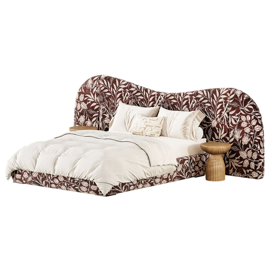 Lulu and Georgia Gladys Extended Headboard Platform Bed Image 4
