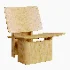 Passoni Wooden easy chair - Thumbnail 1