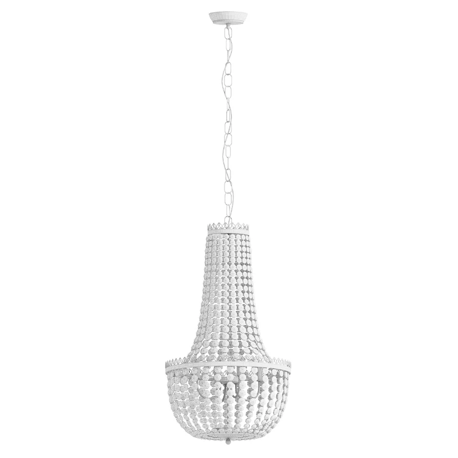 Pioni 3 light antique brass crystal glass chandelier Image 4