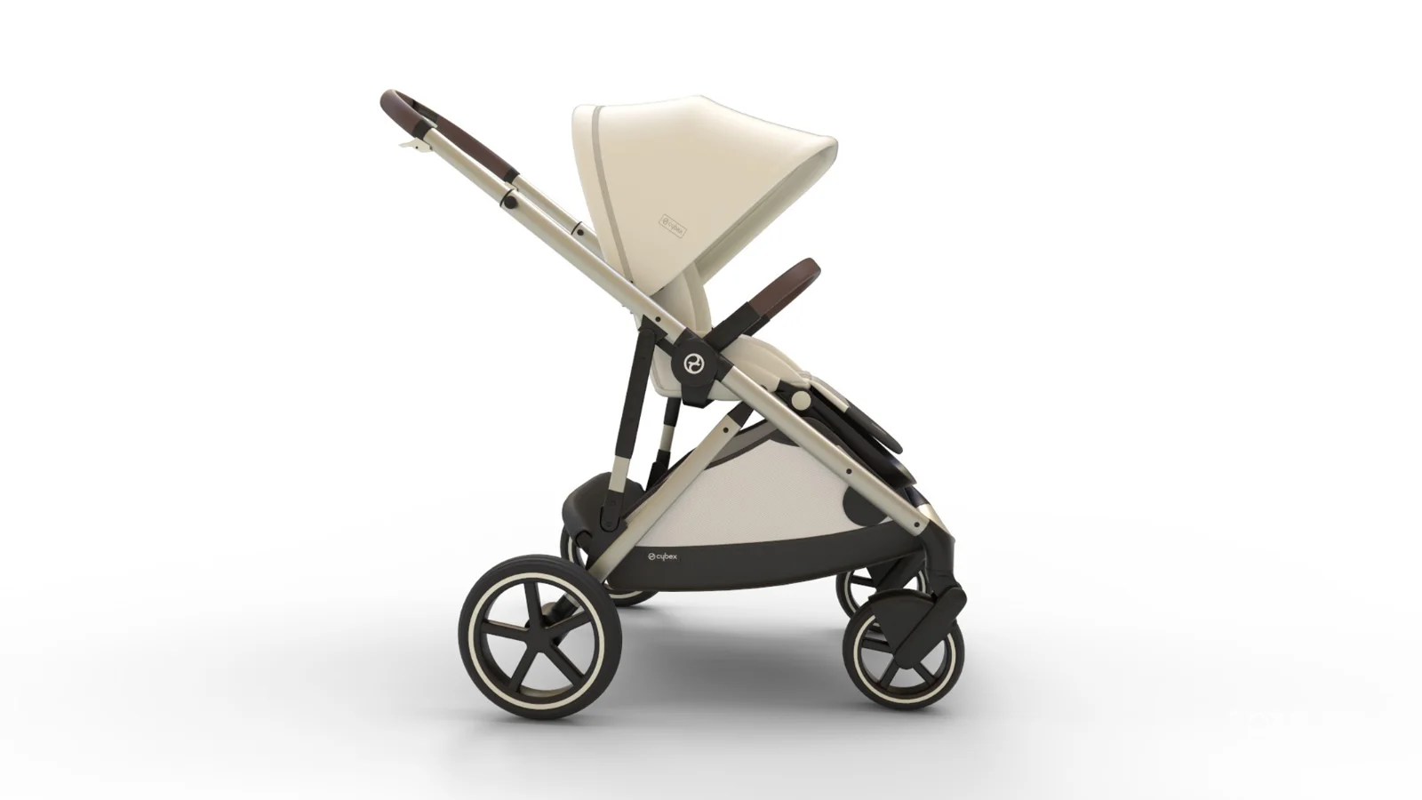 CYBEX Gazelle S Stroller Modular Double Stroller for Infant and Toddler Includes Detachable Shopping Basket Image 6