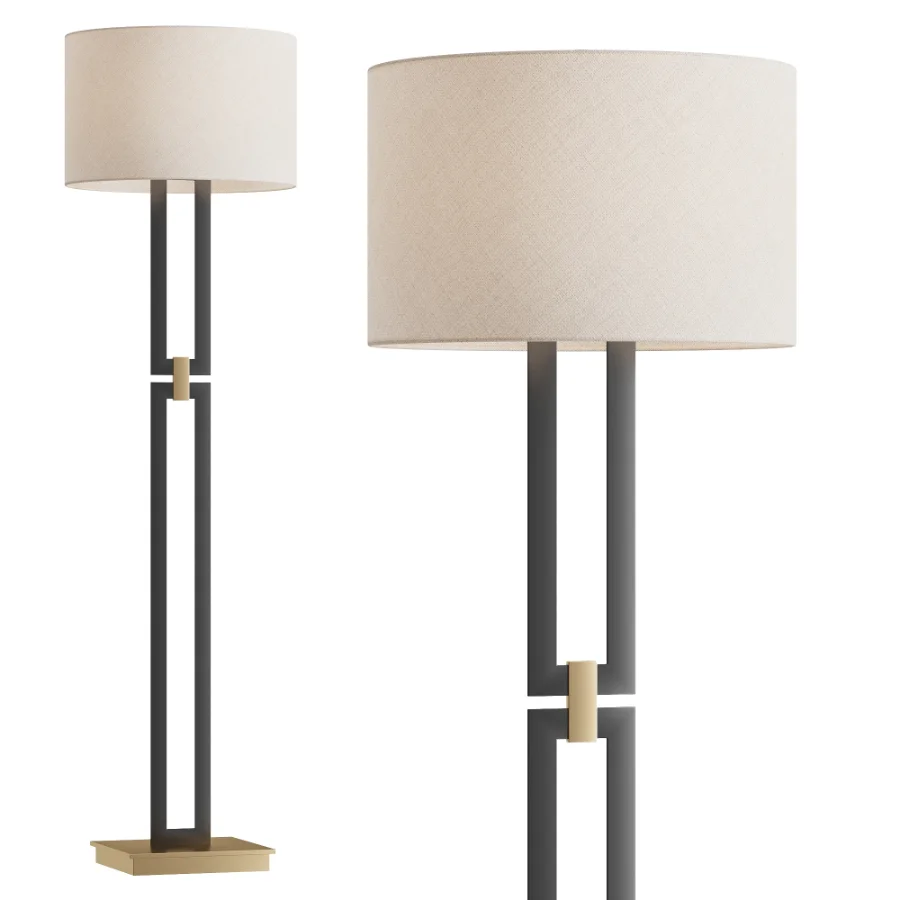 Theo Floor Lamp Matte Black Image 1