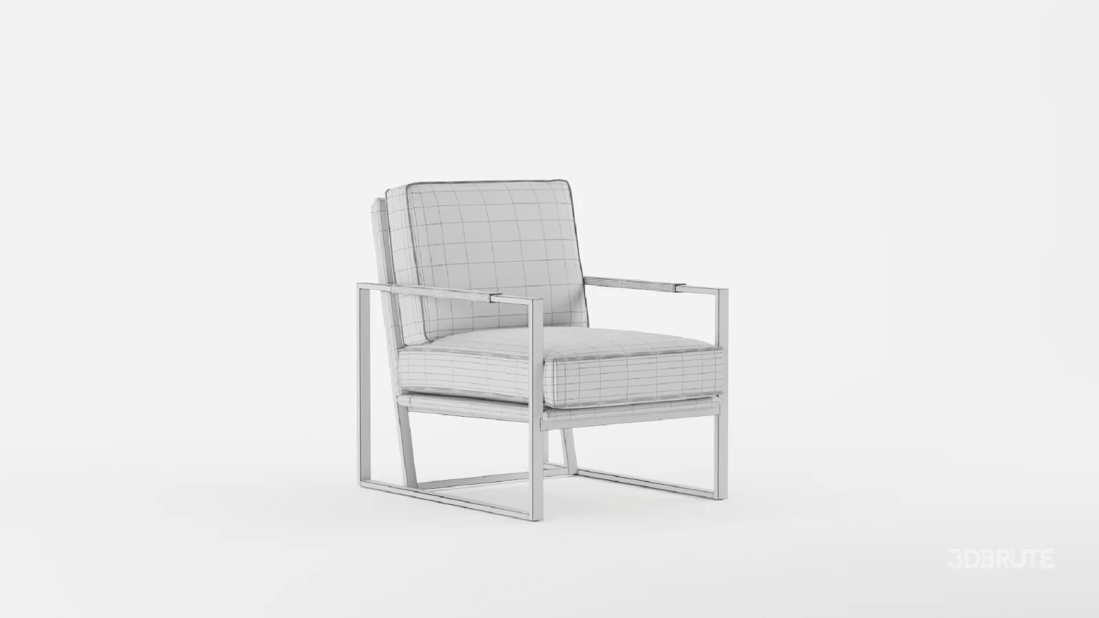 Gaines Top Grain Leather Armchair Image 9