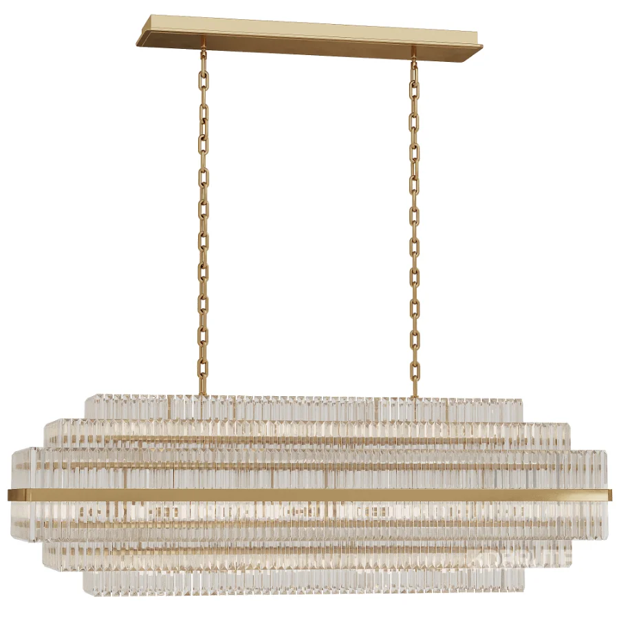 Vienna Linear Crystal Chandelier Image 1
