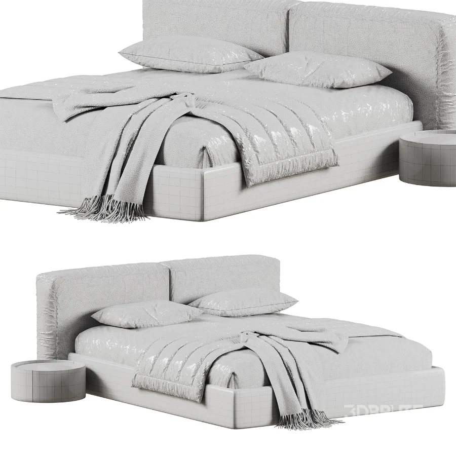 Modern Upholstered Bed Frame Image 6