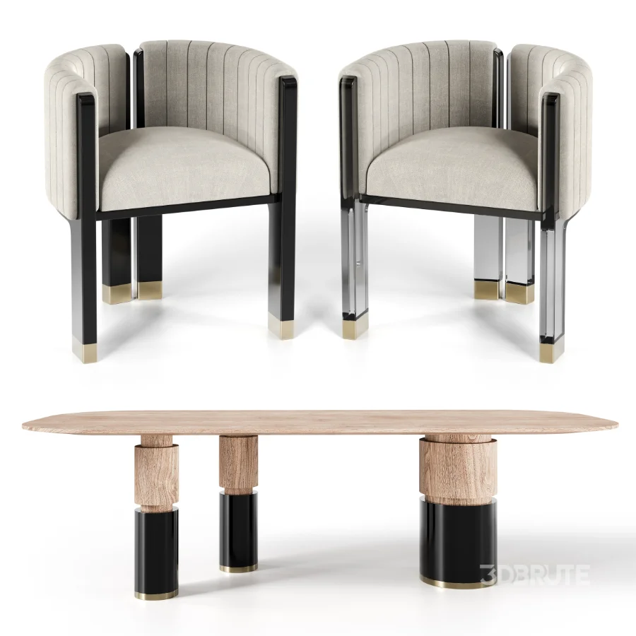 CRAWFORD DINING CHAIR and TABLE Image 4