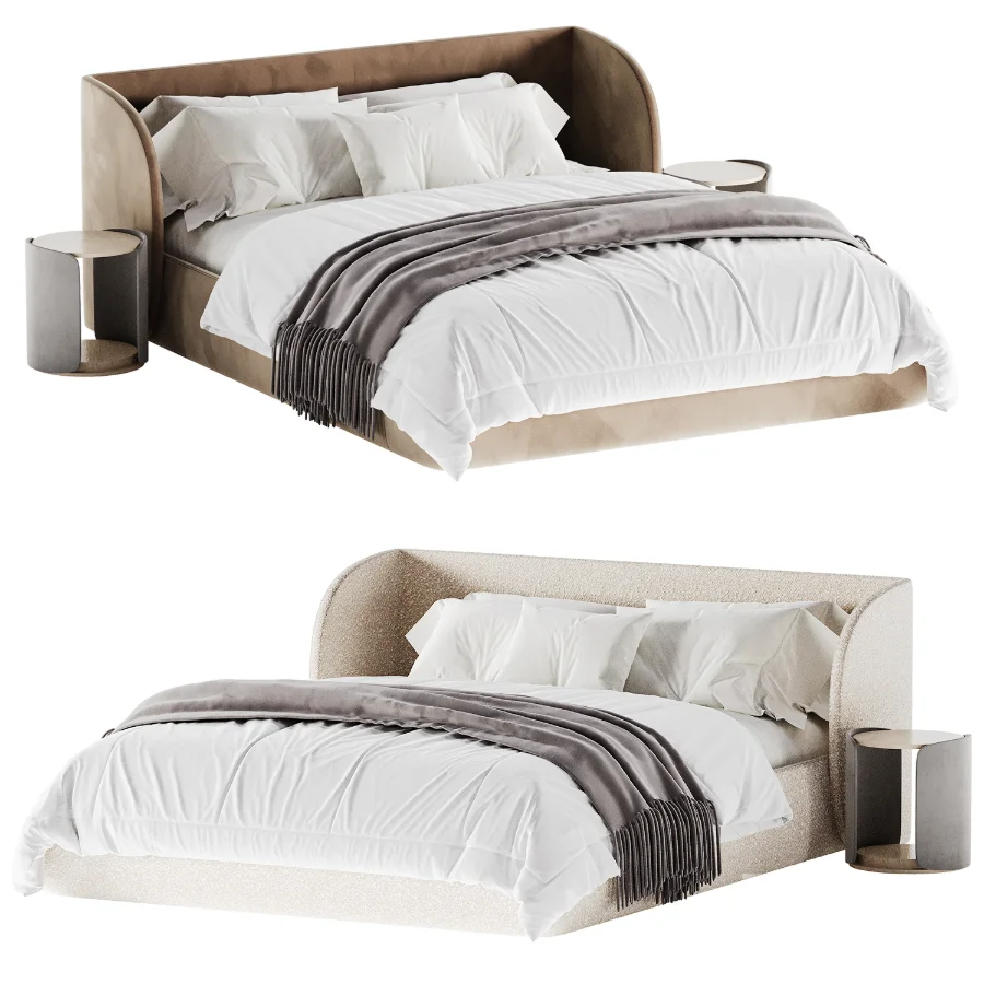 Yuna Boucle Bed by Divan Image 3
