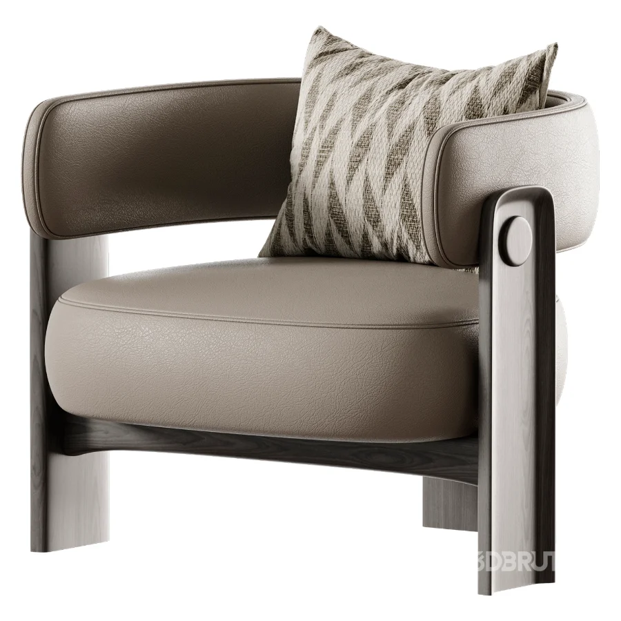 Japandi Armchair Image 5