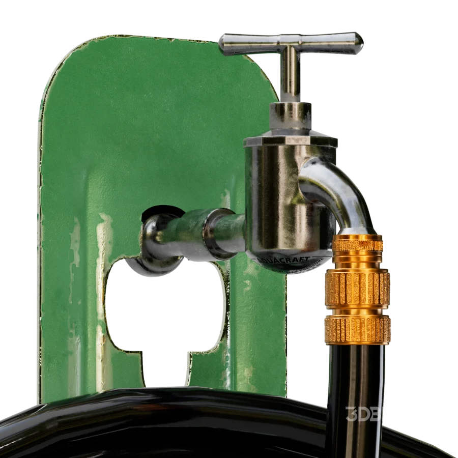 Wall-Mounted Coiled Hose Image 3