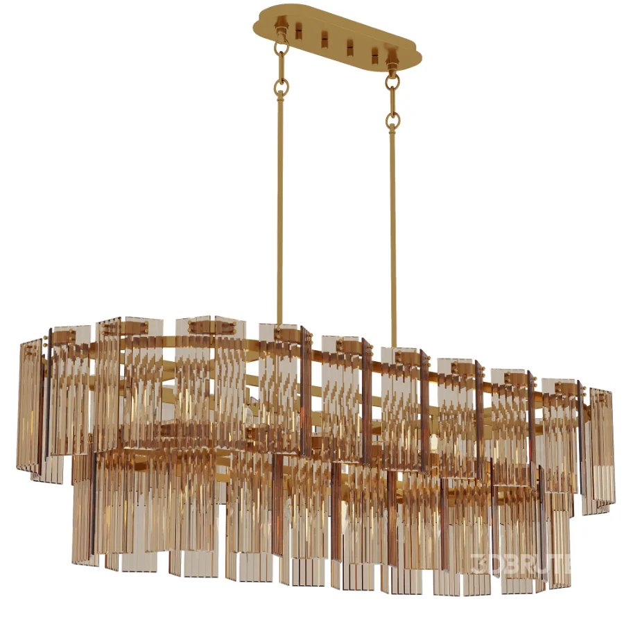 Delsie Oval Tiered Chandelier Image 1