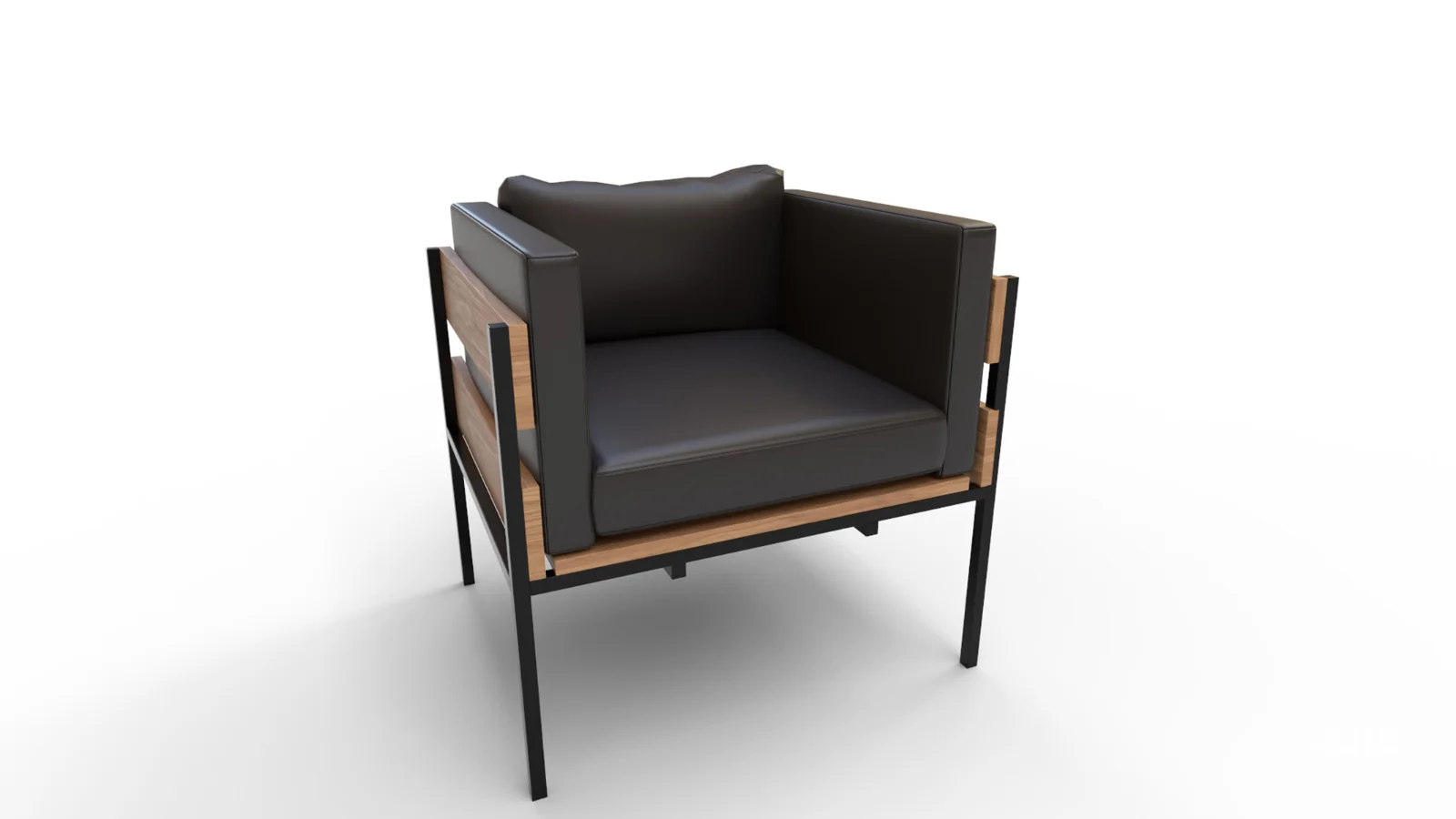 Living Room PU Leather Leisure Sofa Chair Image 5