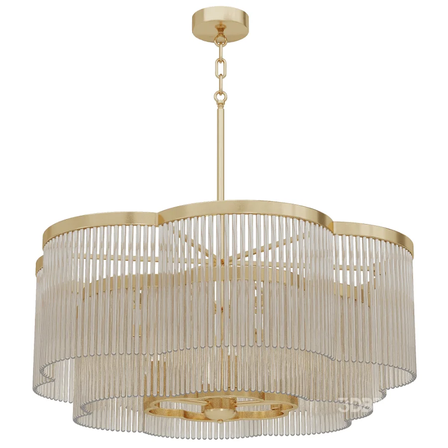 Heirloom Brass Chandelier Light Image 1