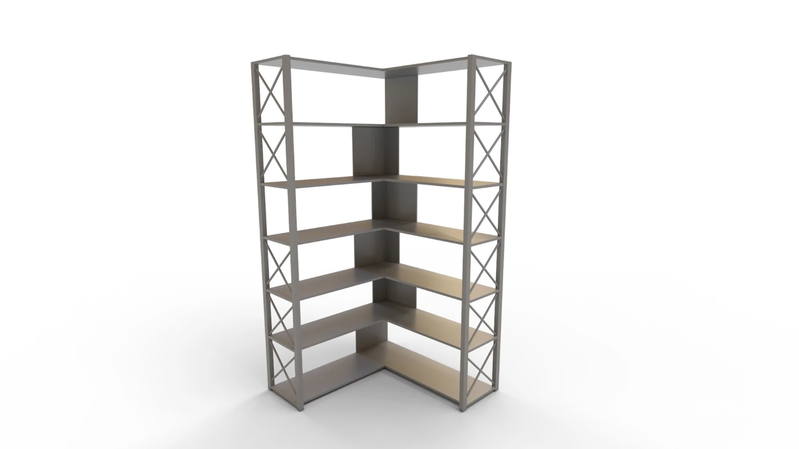 StoriesL Shaped Corner Storage Cabinet Image 6