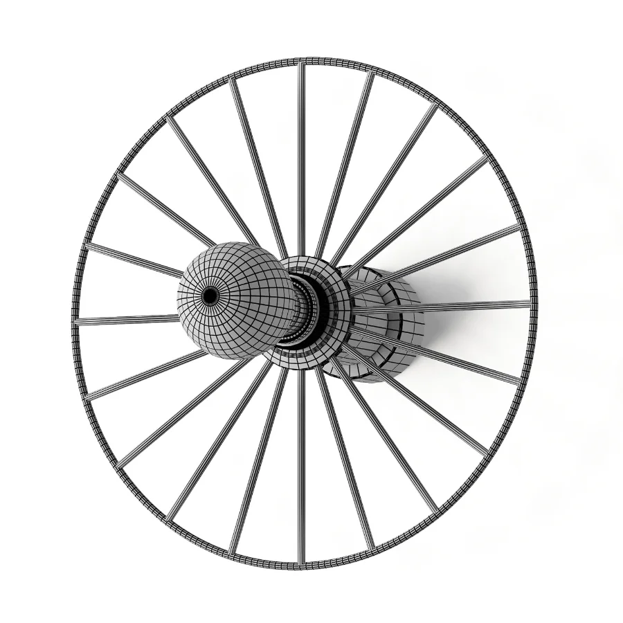 Aromas Del Campo Wheel Wall Lamp Image 5
