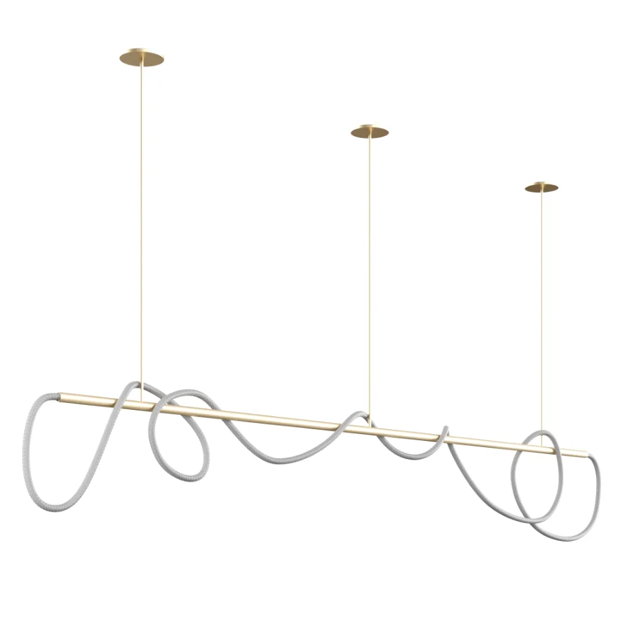 Festif Linear Pendant Lamp by Dbianco vol 6 Image 8