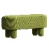 Bellamy Olive Velvet Bench - Thumbnail 4