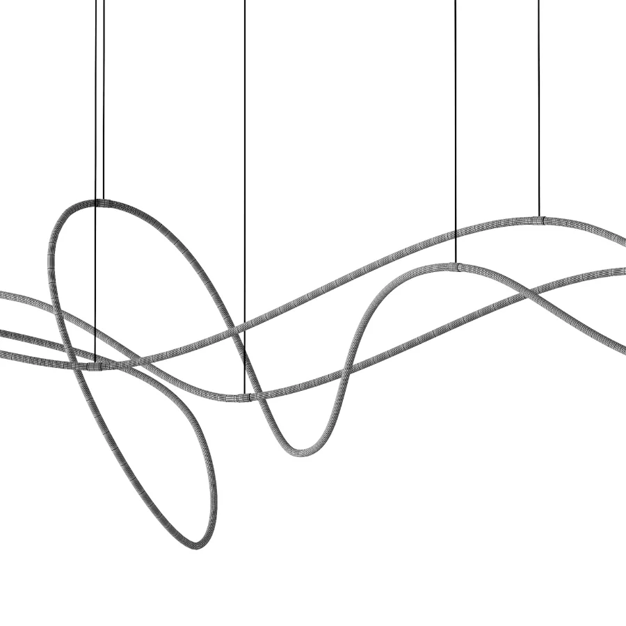 Line Art Geometry Chandelier Image 2