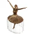 Golden Bronze Ballerina Water Fountain - Thumbnail 6