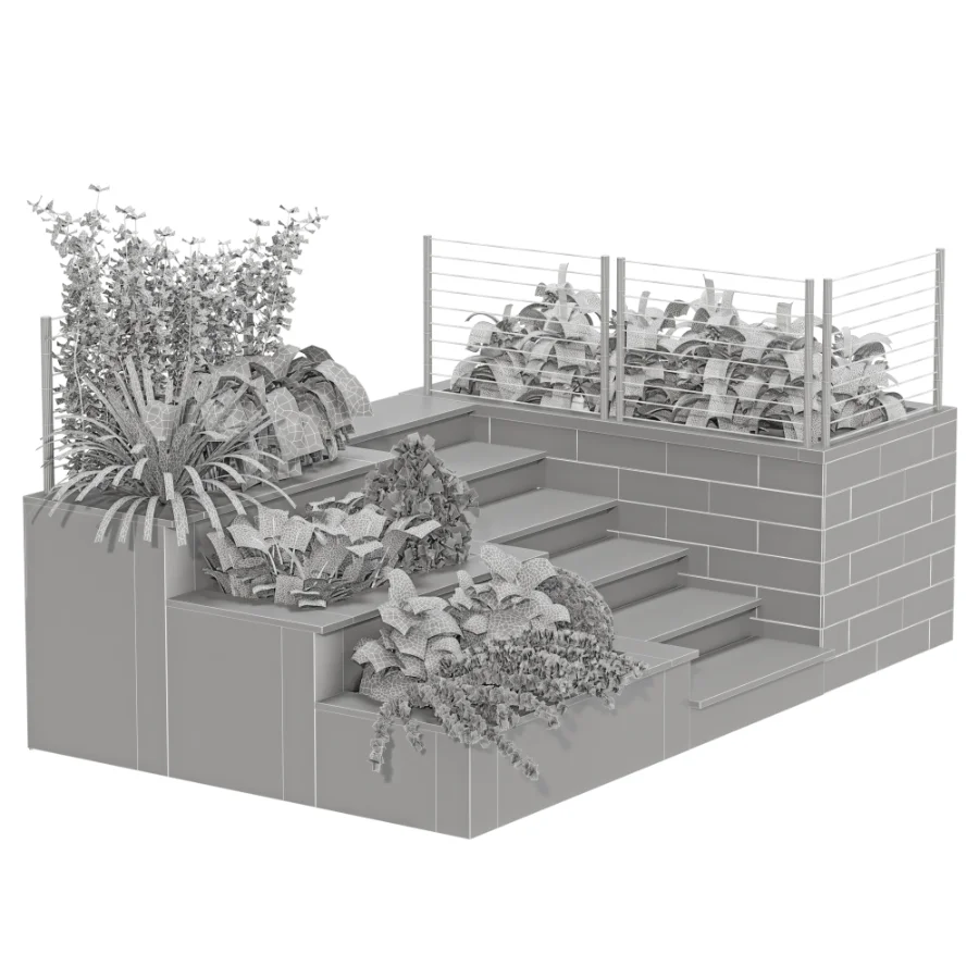 Backyard garden plants and flower shrubs Image 5