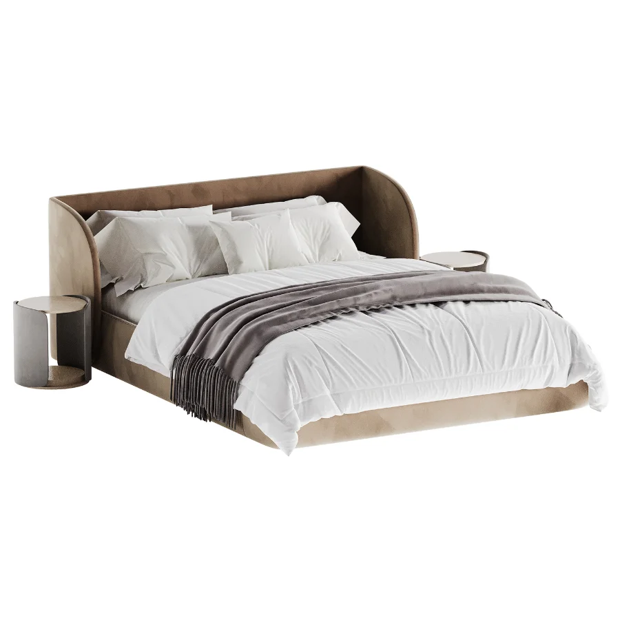 Yuna Boucle Bed by Divan Image 6